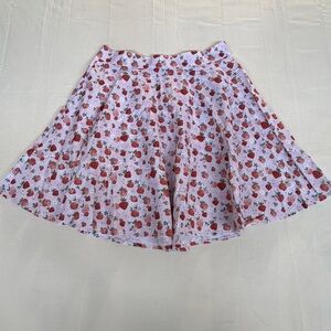 Retrolicious Strawberry Flowy Skirt Sz L NWT Cottagecore Fairy Earthy Retro